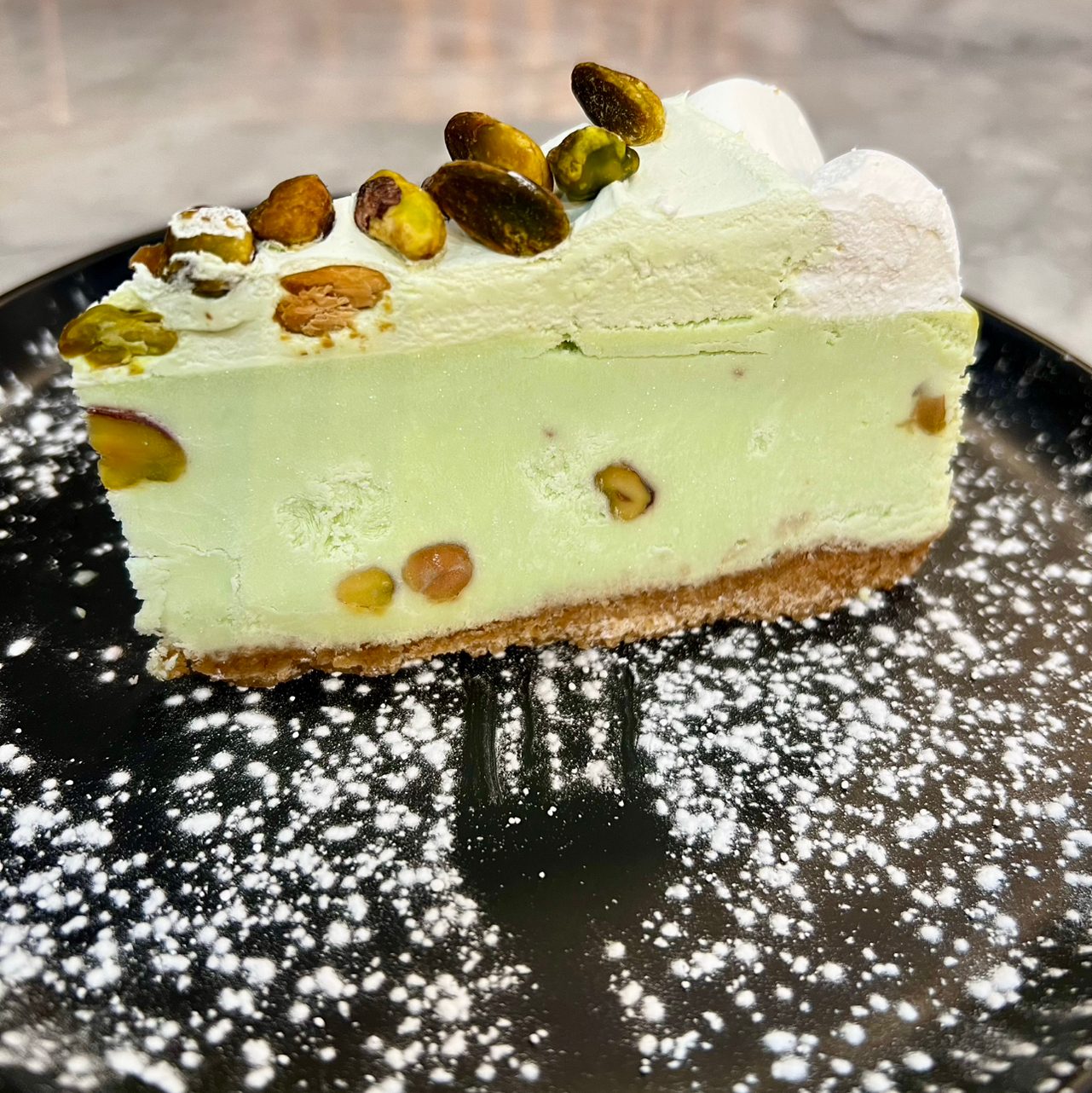 Pistachio Cheesecake.