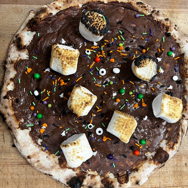 Boo-Tella pizza.